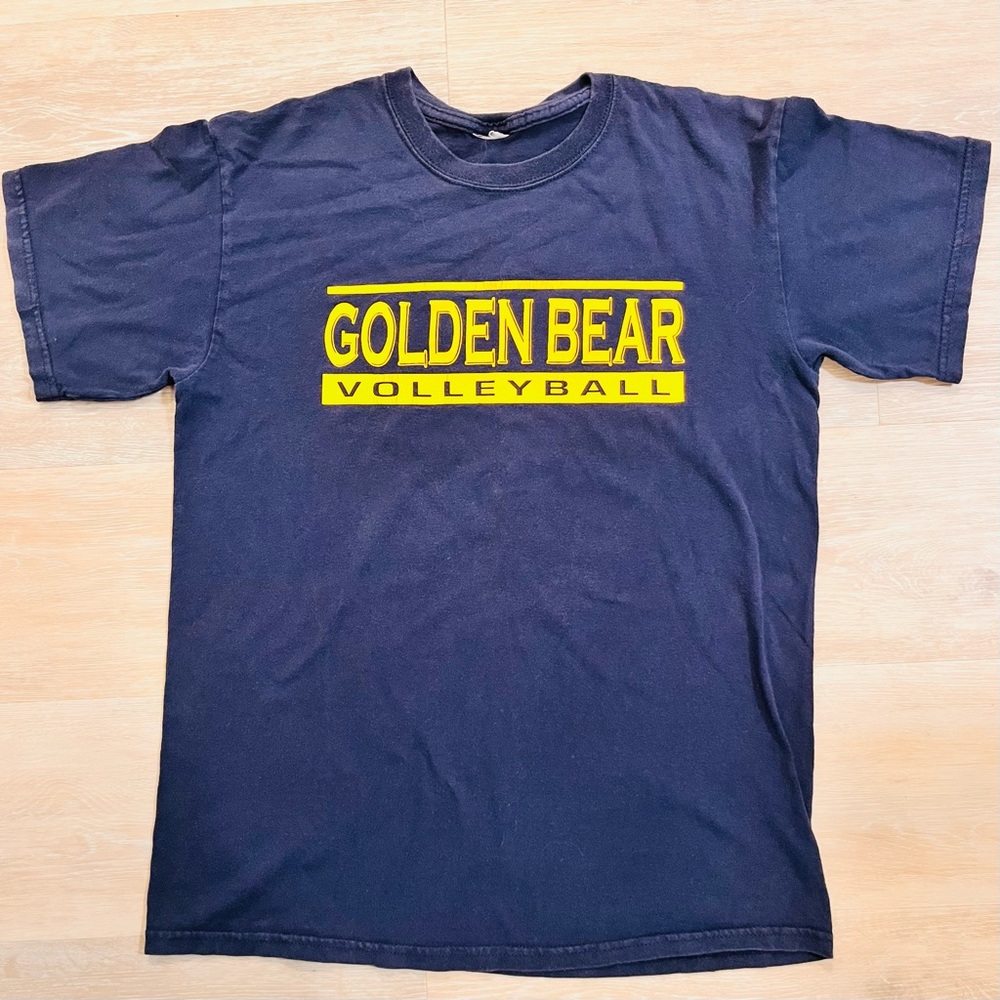 California Golden Bear Volleyball navy blue tee shirt. Adult Medium (38-40)